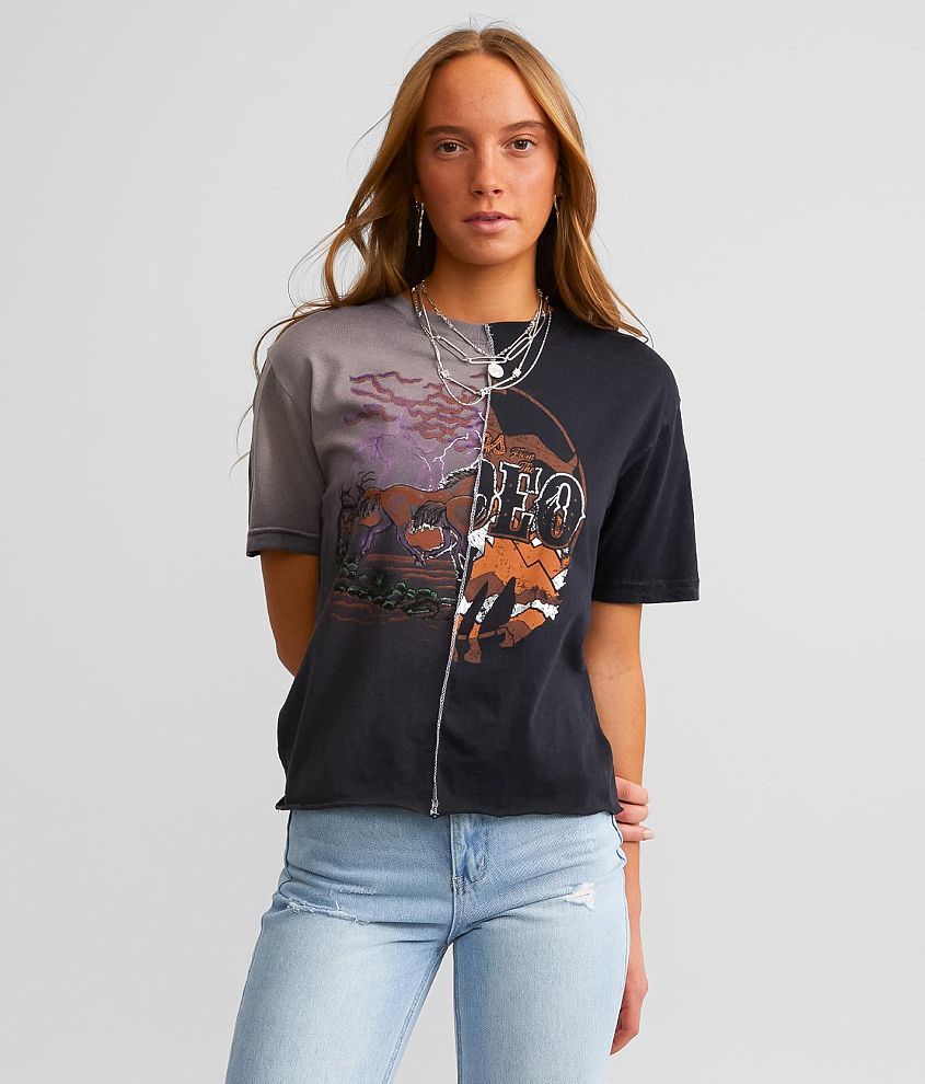 American Highway Rodeo Sky T-Shirt front view