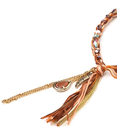 BKE Beaded Yarn Necklace misc detail 2 view
