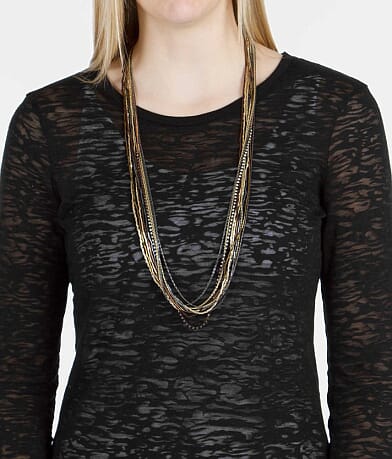 BKE Multi Chain Necklace misc detail 2 view