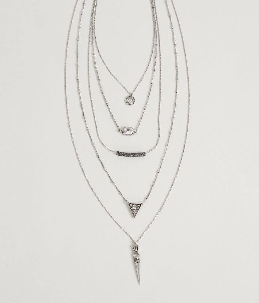 BKE Convertible Tiered Necklace front view