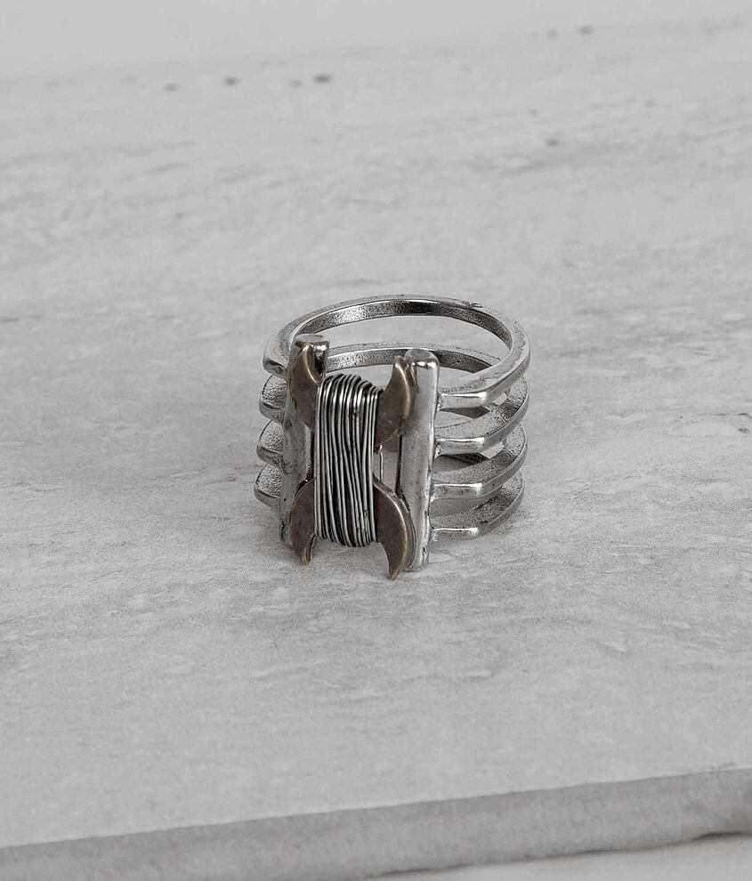 Festive Wire Wrapped Ring front view