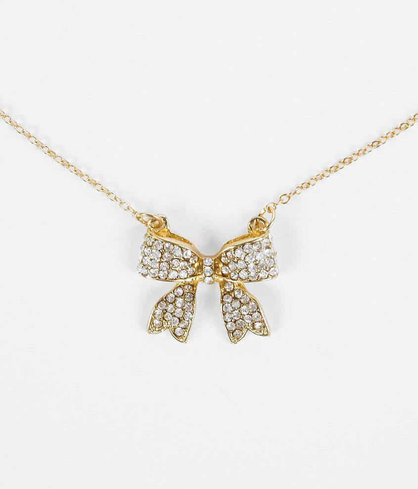 Daytrip Glitz Bow Necklace front view