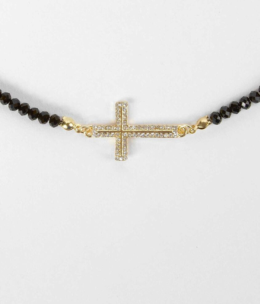 BKE Cross Necklace front view