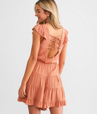 Willow &amp; Root Ruffle Romper BACK