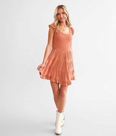 Willow & Root Ruffle Romper front view