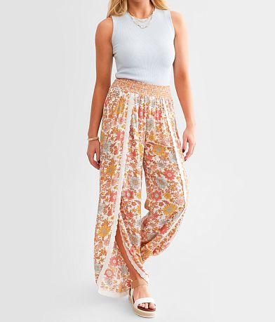 Daytrip Floral Split Beach Pant front view