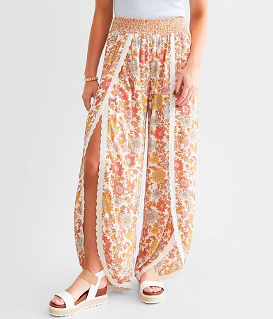 Daytrip Floral Split Beach Pant FULL_LEFT_SIDE