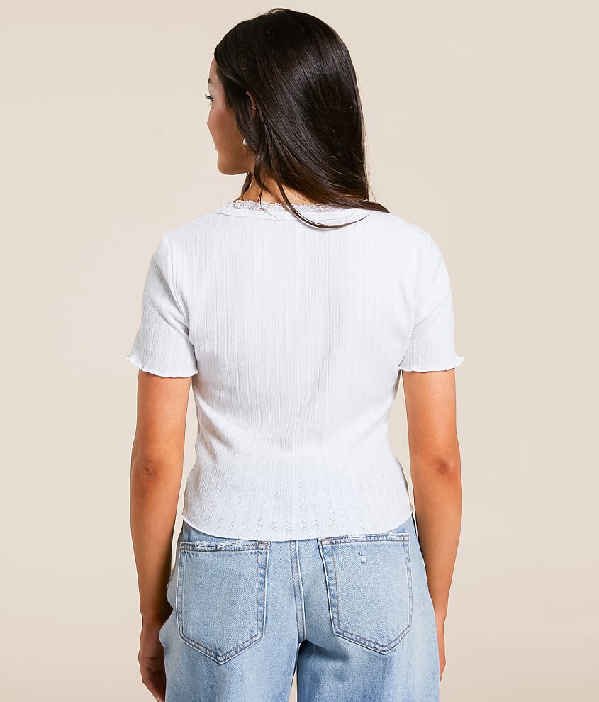 Lace Trim Top - thumbnail 2
