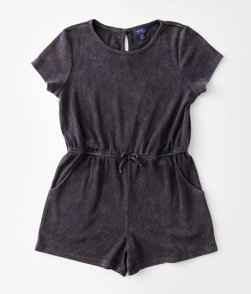 Girls - Daytrip Washed Romper front view