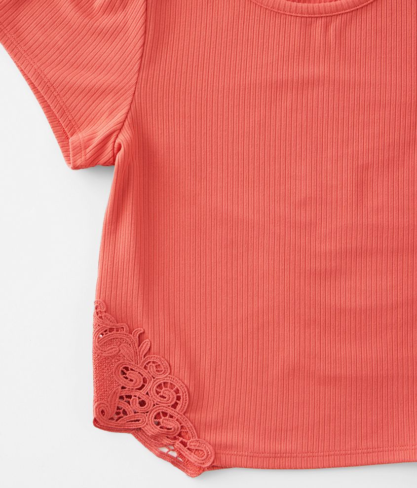 Girls - Crochet Applique Top