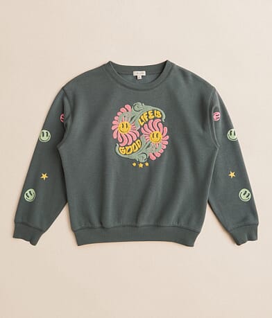 Modish Rebel Girls - Life Is Good Pullover front view