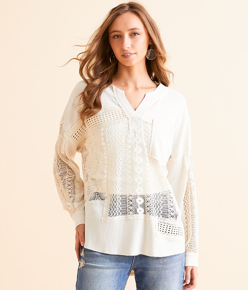 Daytrip Pieced Crochet Top