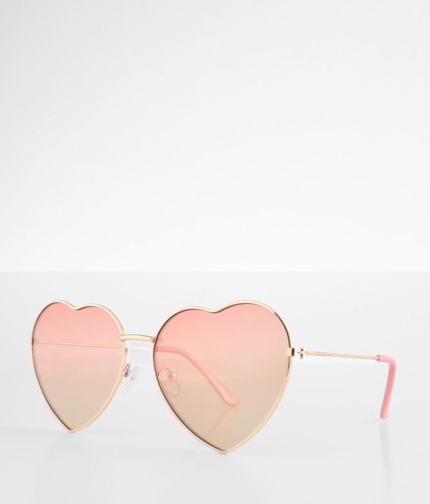 BKE Heart Sunglasses front view