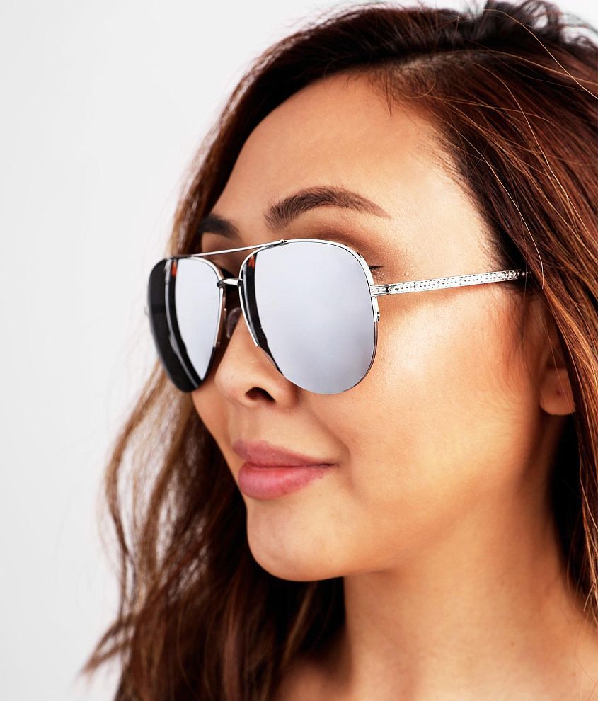 Mirrored aviator sale sunglasses womens