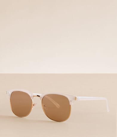 BKE Mirrored Half Frame Sunglasses front view