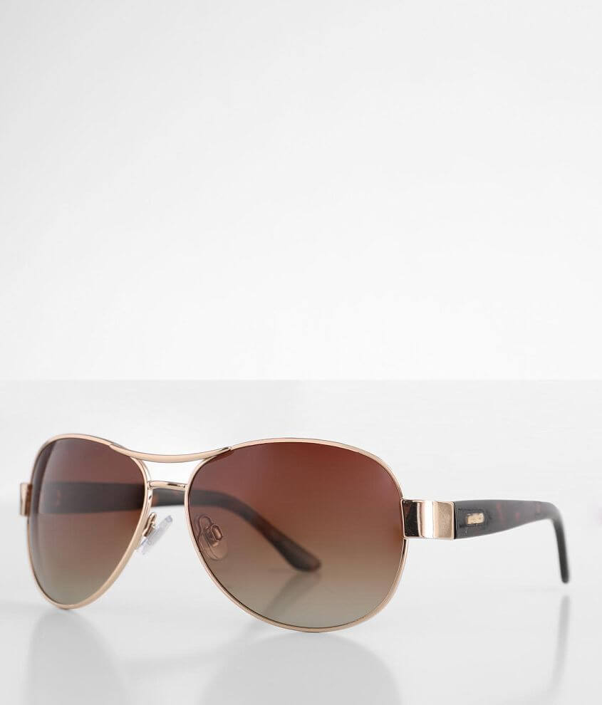 BKE Polarized Aviator Sunglasses front view
