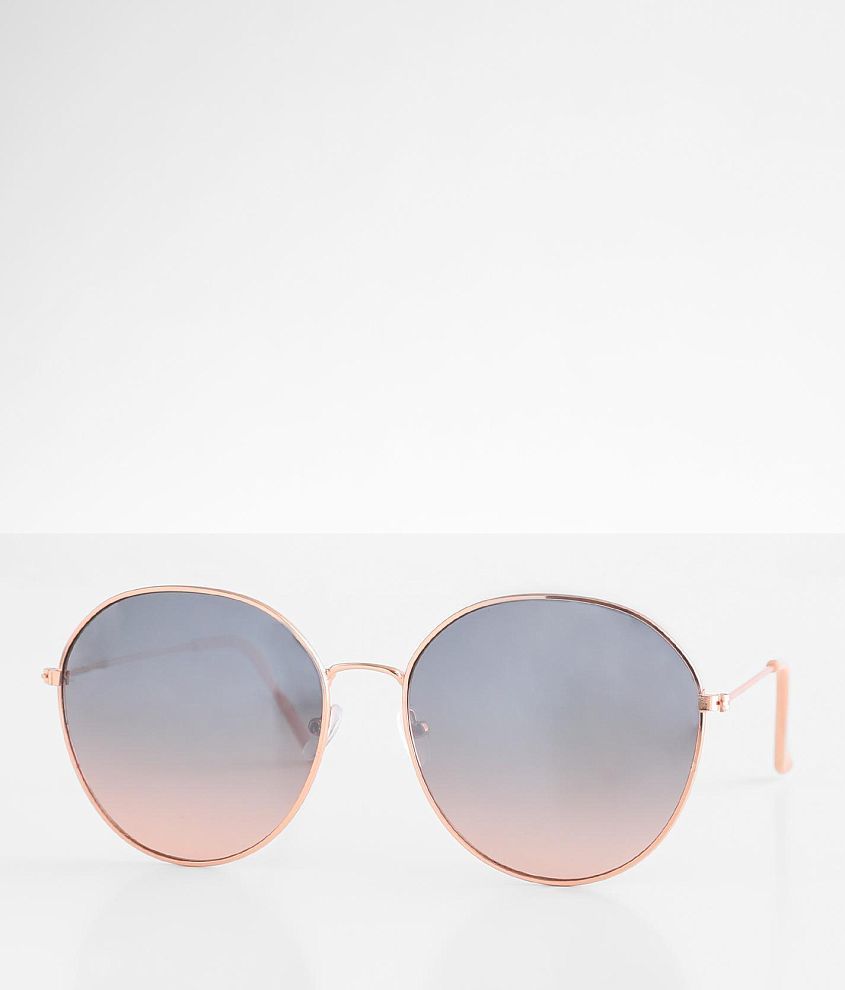 Round sunglasses cheap rose gold