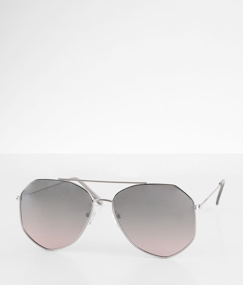 BKE Edged Aviator Sunglasses front view