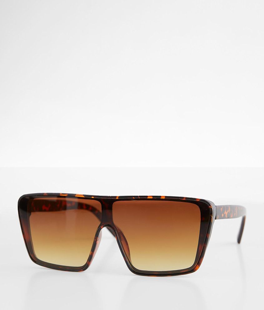 BKE Oversized Shield Sunglasses front view