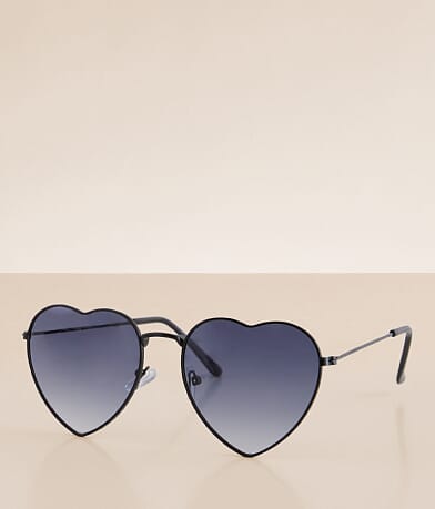 BKE Heart Sunglasses front view