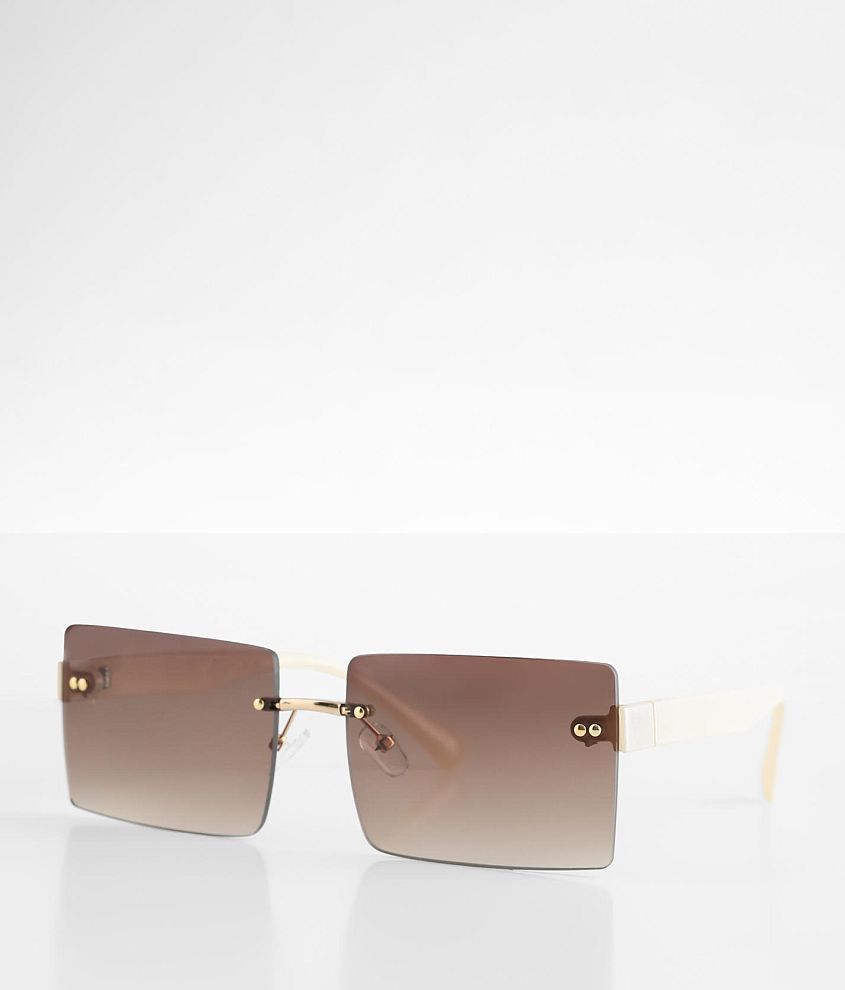 BKE Frameless Square Sunglasses front view