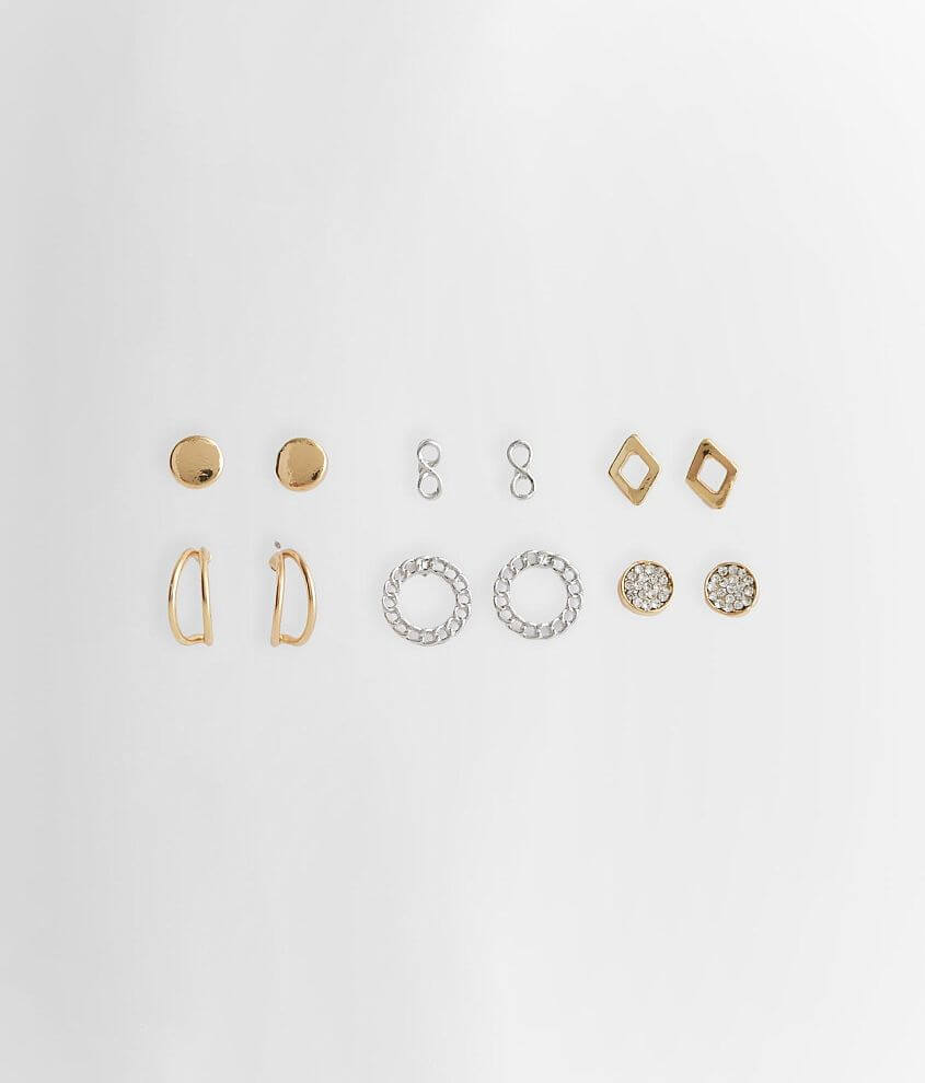 BKE Assorted Stud Earring Set front view