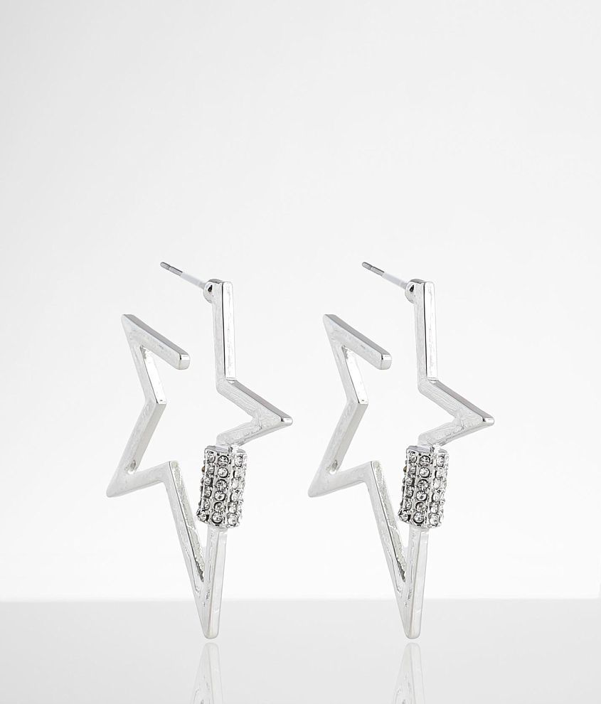 BKE Star Cut-Out Earring - Women's Jewelry in Silver | Buckle