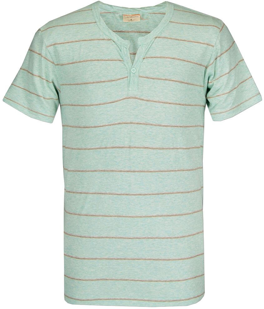 Alternative One Button Henley T-Shirt front view