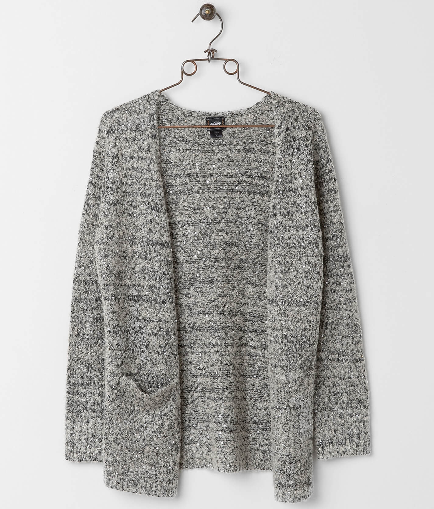 black sequin cardigan sweater