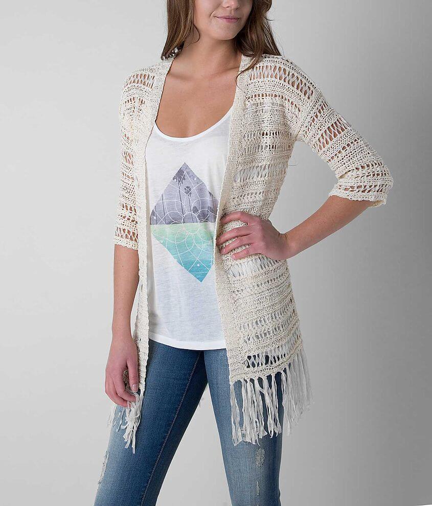 Daytrip Tape Yarn Cardigan Sweater - Women's Sweaters in Natural