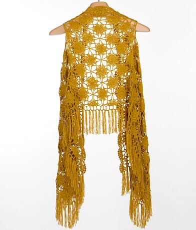 Daytrip Crochet Vest back view