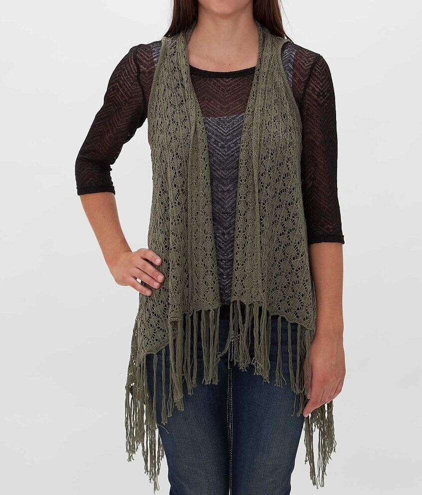 Daytrip Open Weave Vest front view