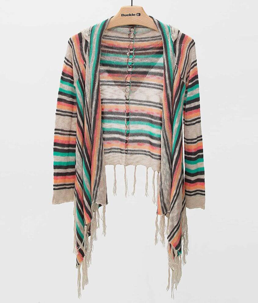 Daytrip Striped Cardigan Sweater front view