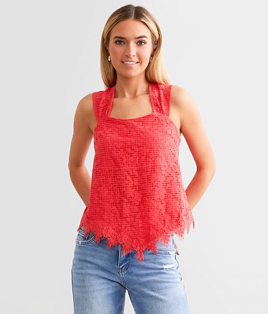 Daytrip Open Back Tie Lace Tank Top FULL_RIGHT_SIDE