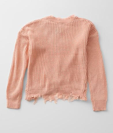 Daytrip Girls - Distressed Sweater back view