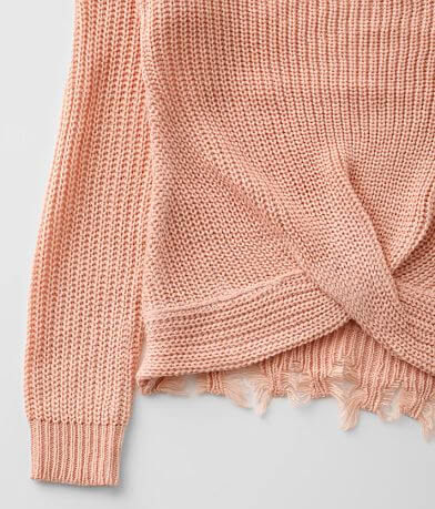 Daytrip Girls - Distressed Sweater misc detail 1 view