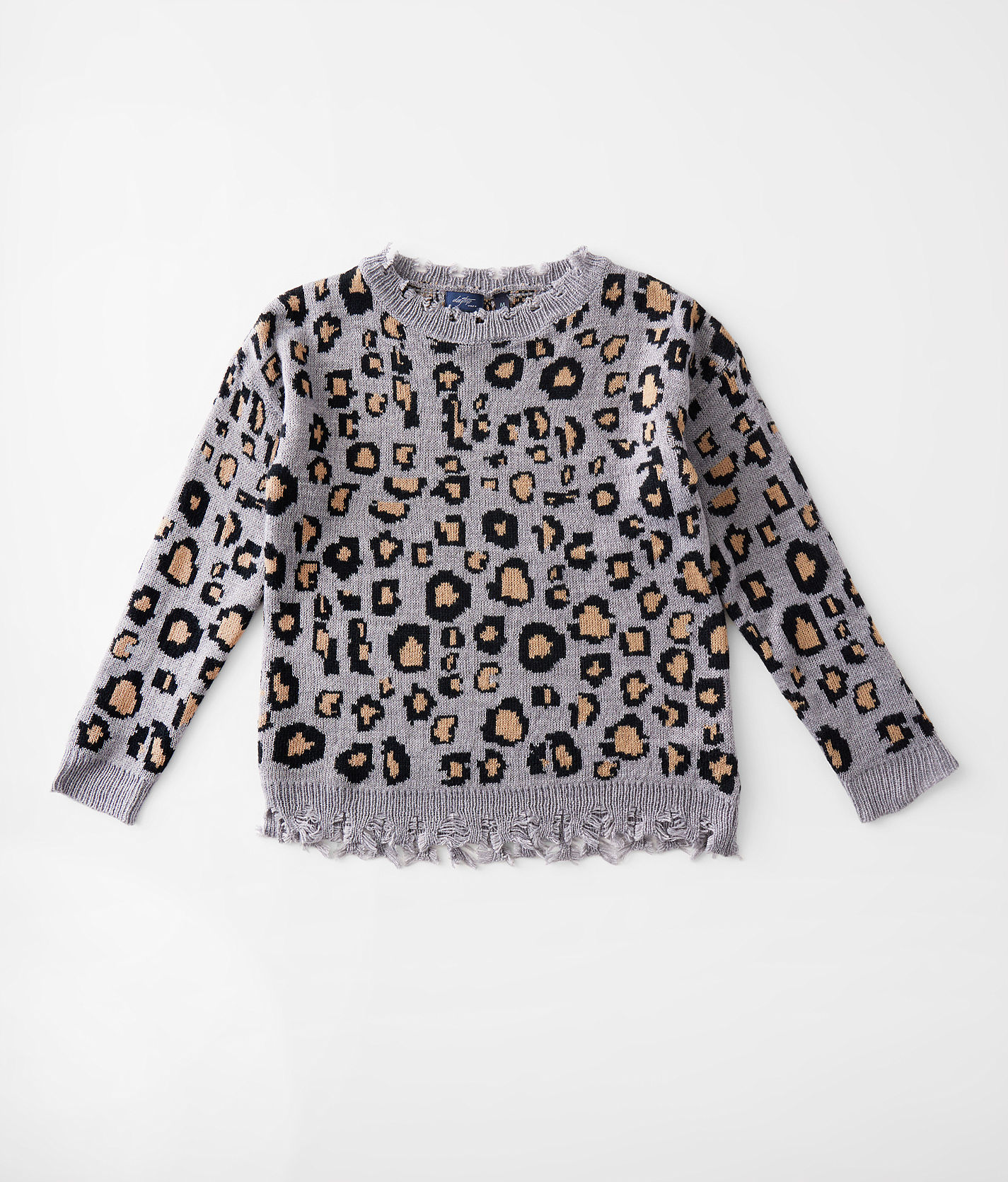 Girls leopard print on sale sweater