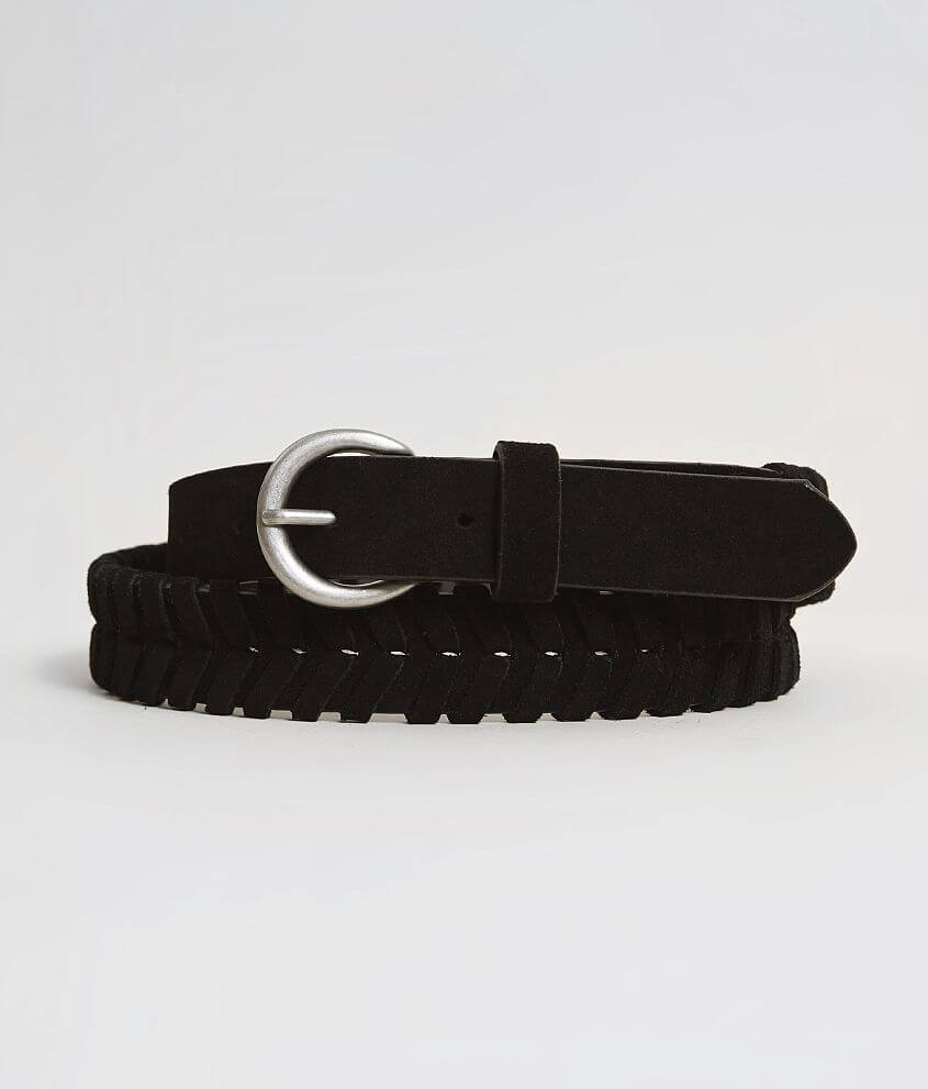 BKE Woven Leather Belt front view