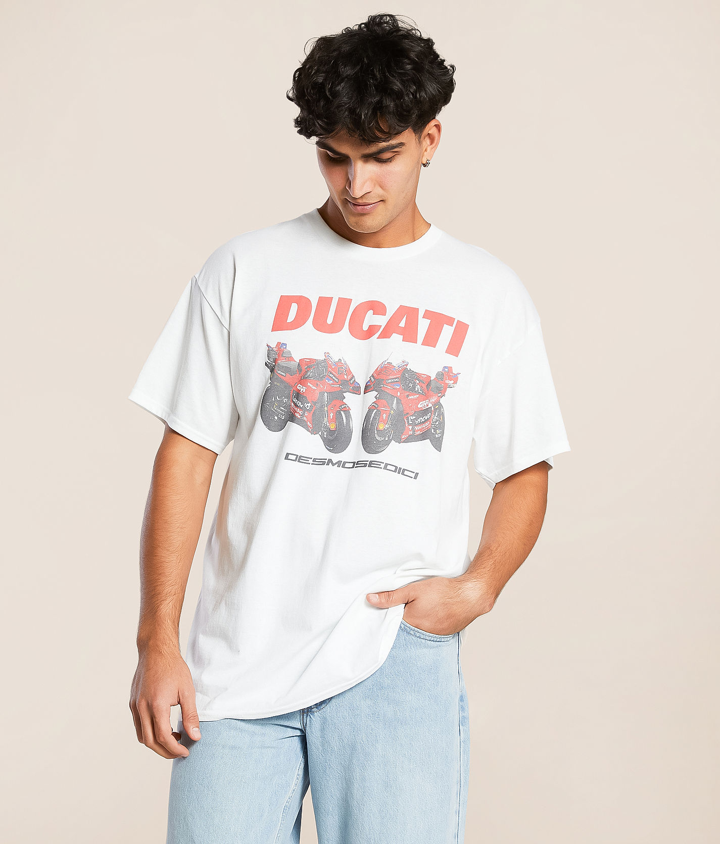 American Classics Ducati T-Shirt - Men's T-Shirts in White | Buckle
