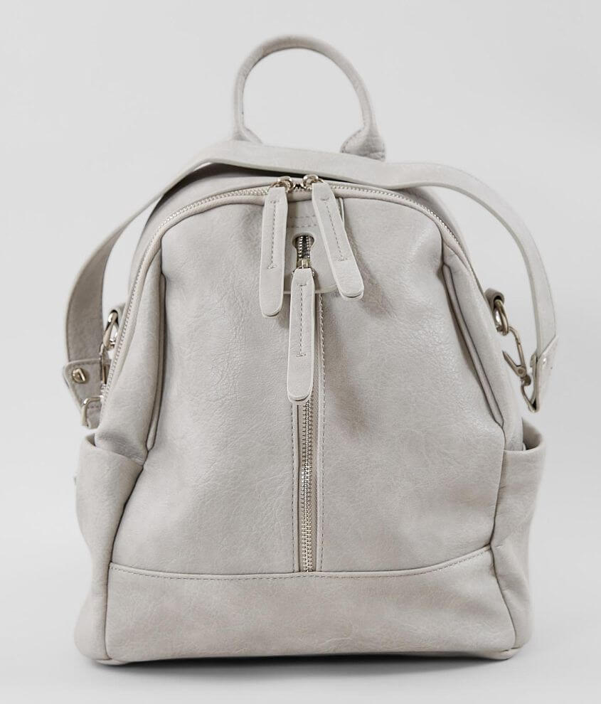 Moda Luxe Center Zip Backpack - Women's Bags in Grey