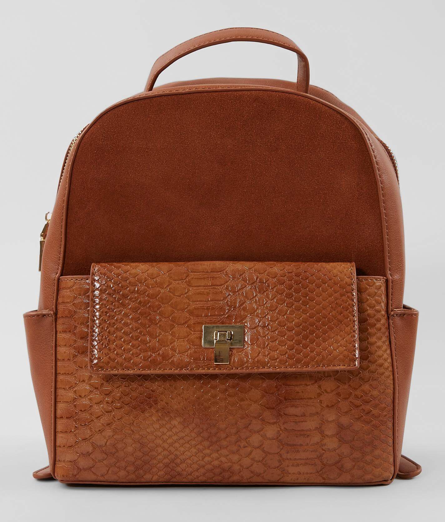 suede backpack women's