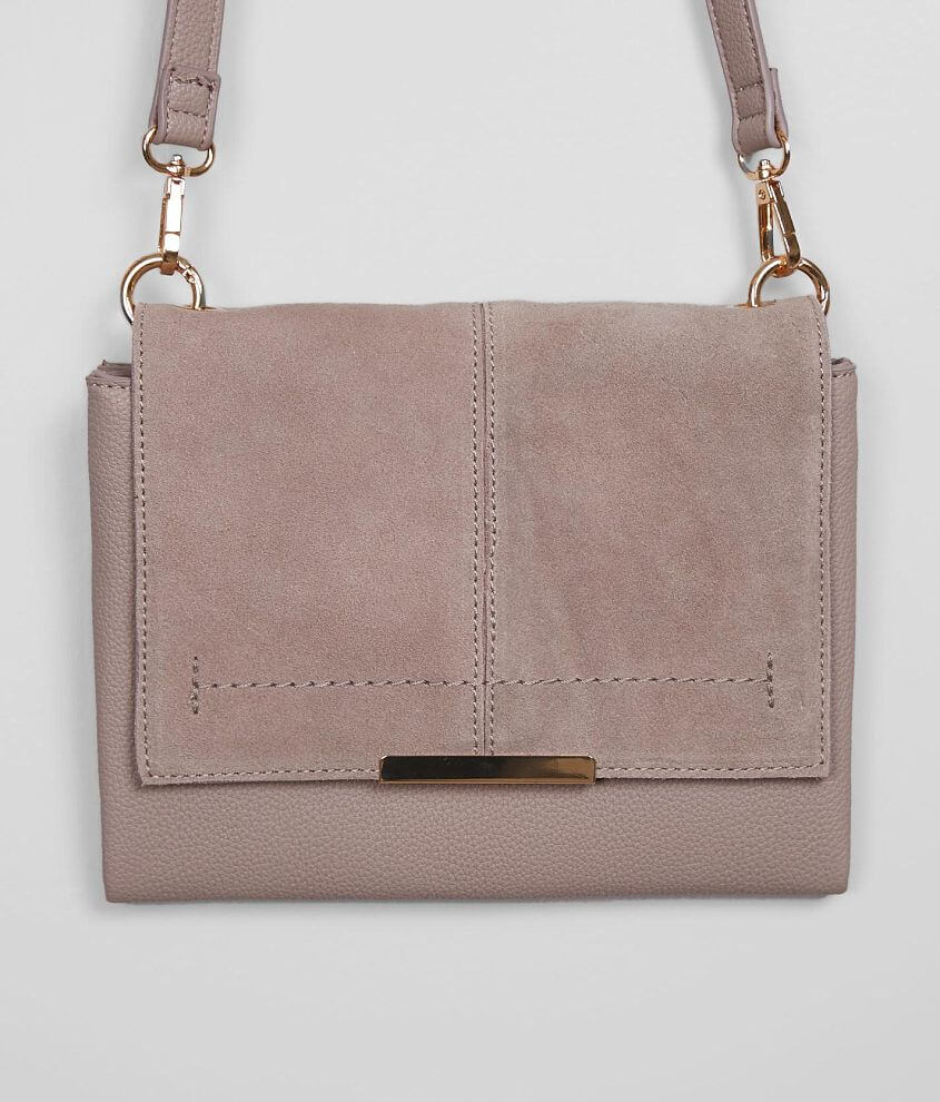Moda Luxe Pieced Suede Purse front view