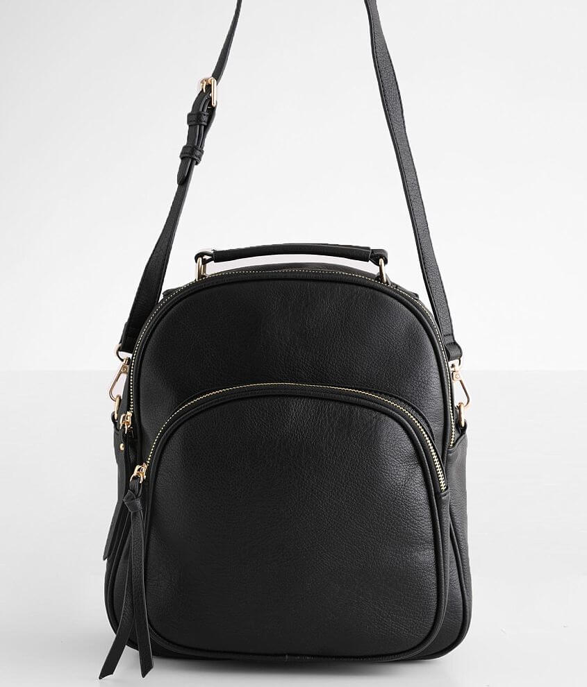 Moda Luxe Faux Leather Convertible Backpack - Women's Bags in Black ...