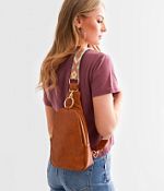 バックパック・リュック FENDI Backpacks and Bumbags Women Fabric Brown/Beige F82178 Matilda Suede Shoulder Bag - Final Sale - Qisabags