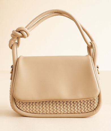 Moda Luxe Woven Crossbody Purse front view