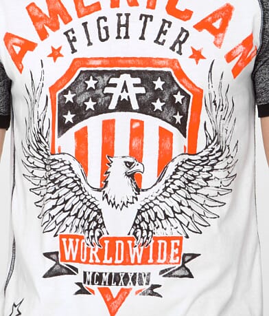 American Fighter Elmhurst T-Shirt front detail view