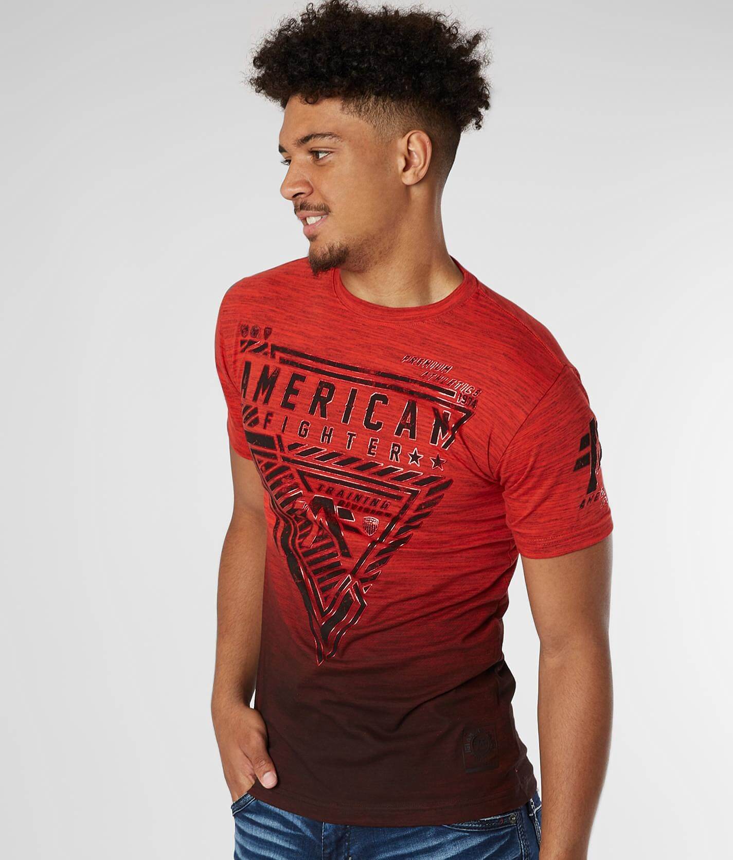 red american fighter shirt