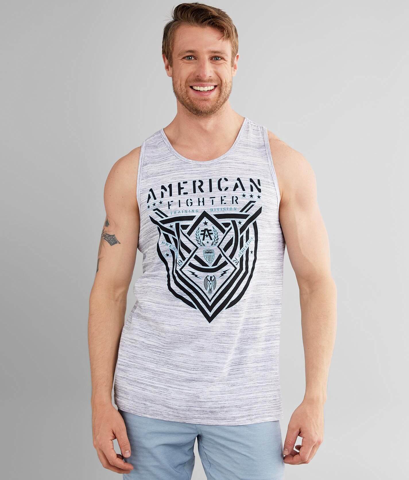 Train like a store fighter tank top