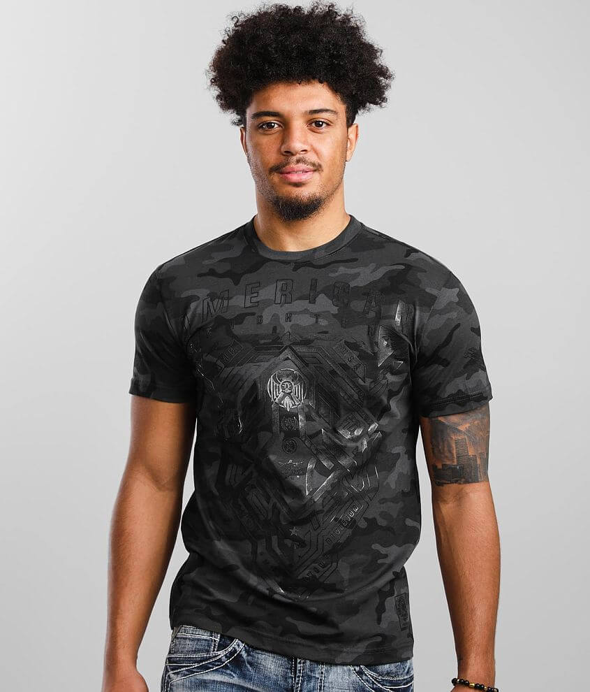 American Fighter Irvine T-Shirt - Men's T-Shirts in Black Camo | Buckle