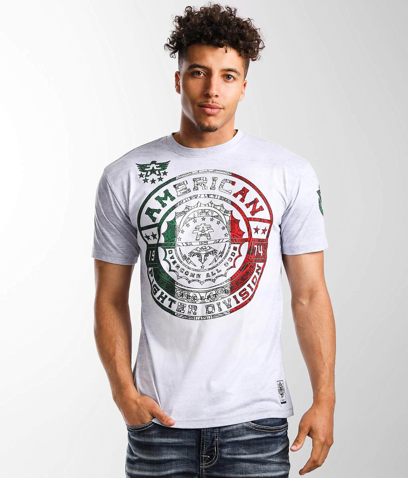 American Fighter Men's Freemont T-Shirt - Premium Athletic MMA Tee In Grey